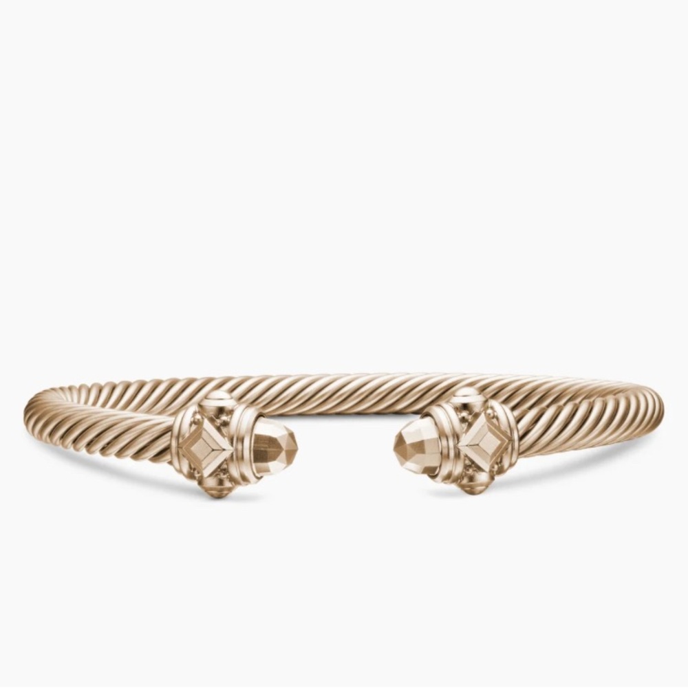 David Yurman Renaissance Classic Cable Bracelet Sand Aluminum, 5mm NWT